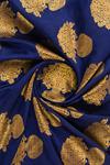 Royal Blue and Gold Brocade