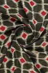 Black and Red Cotton Ikat
